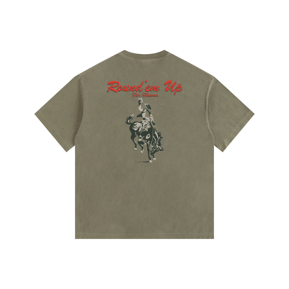 ROUND’EM UP FOR HEAVEN TEE (oversized)