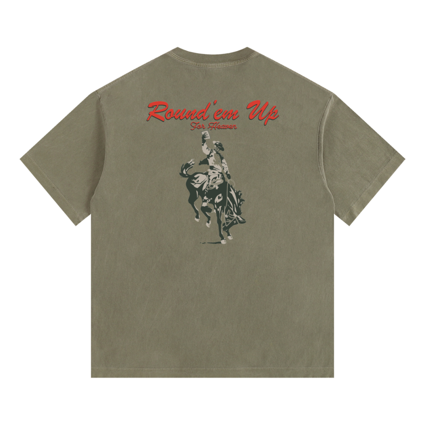 ROUND’EM UP FOR HEAVEN TEE (oversized)