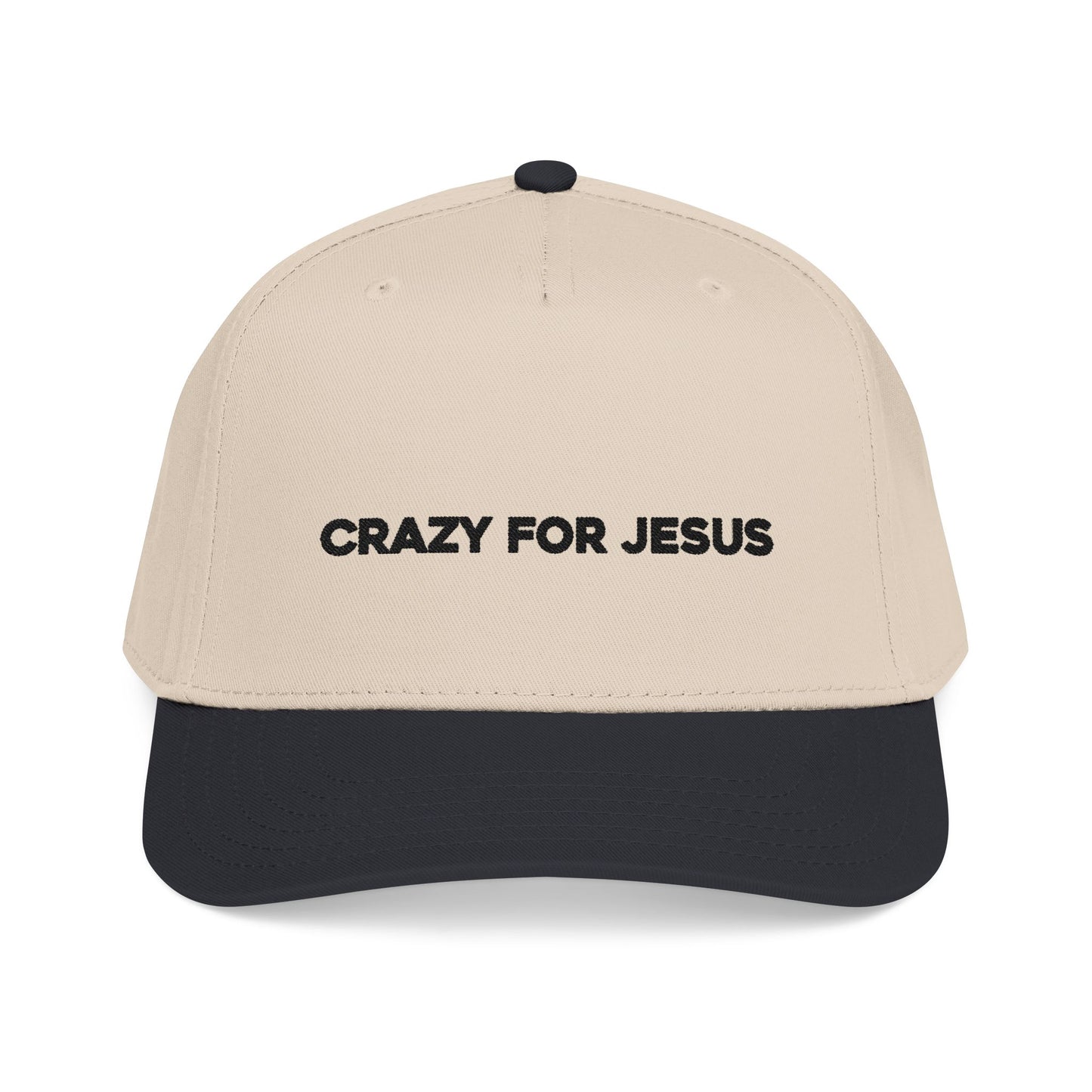 CRAZY FOR JESUS HAT (basic text)