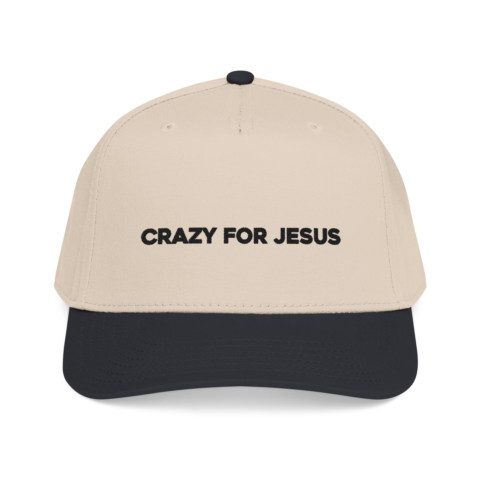 CRAZY FOR JESUS HAT (basic text)