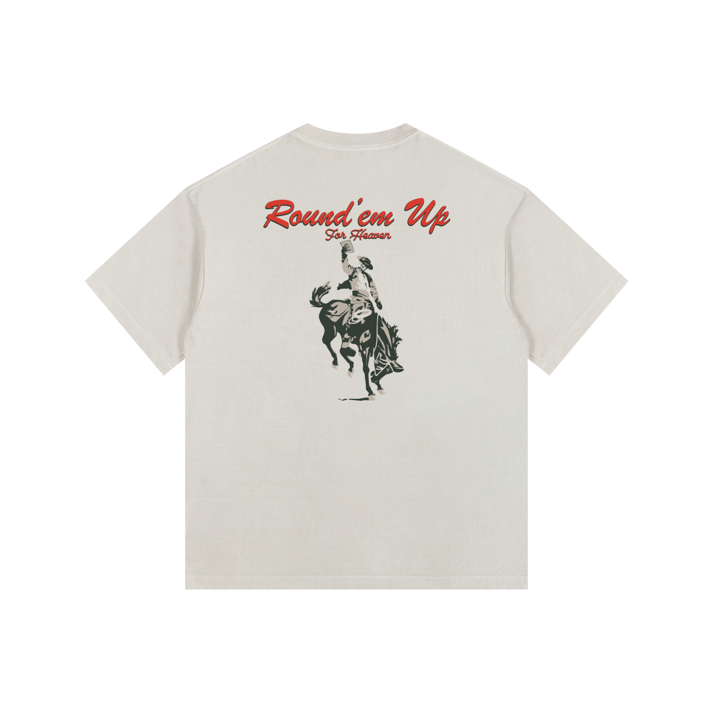 ROUND’EM UP FOR HEAVEN TEE (oversized)