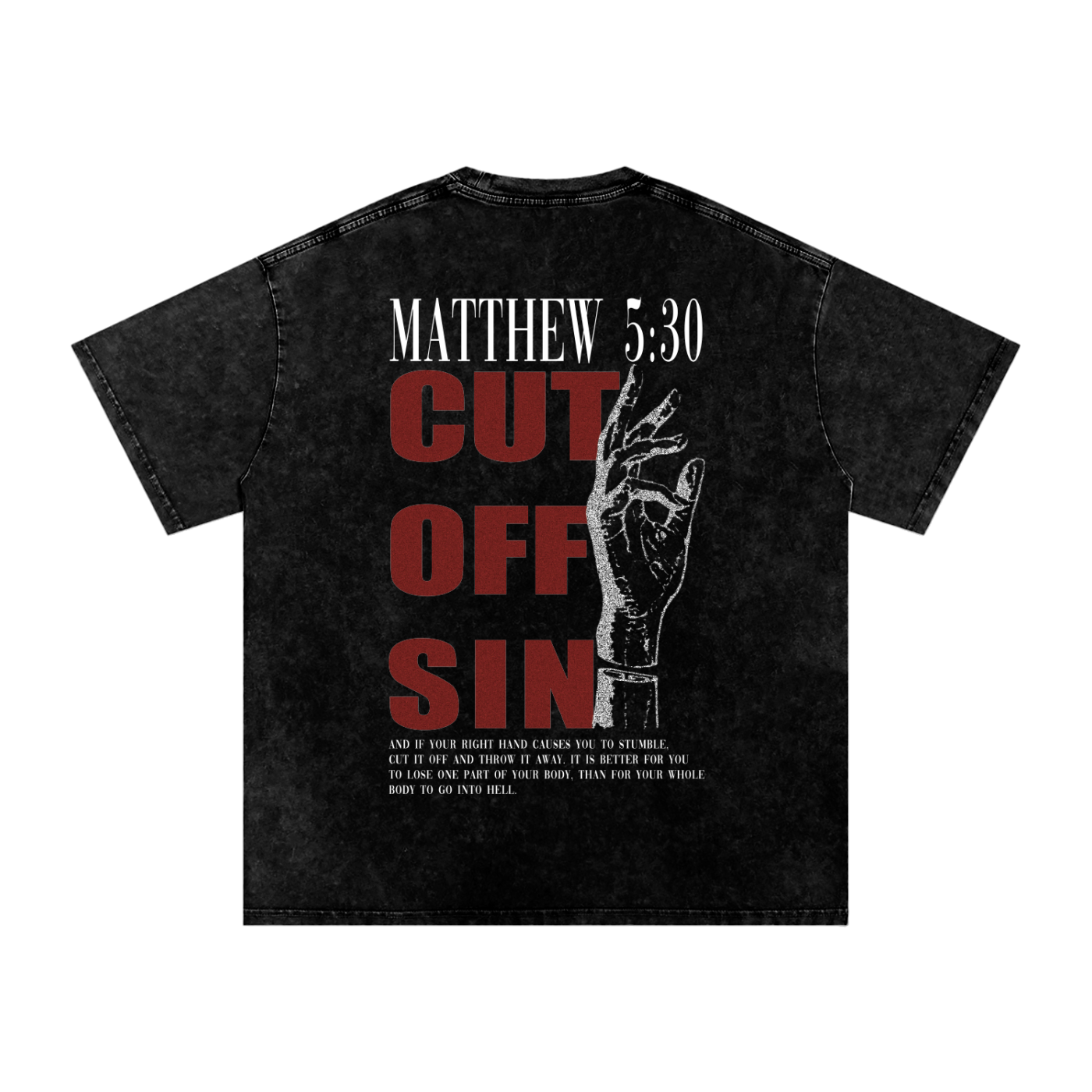 CUT OFF SIN TEE (oversized)