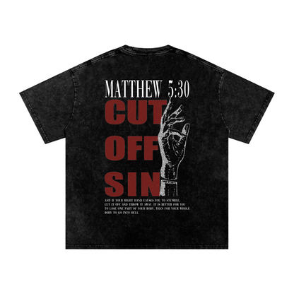 CUT OFF SIN TEE (oversized)